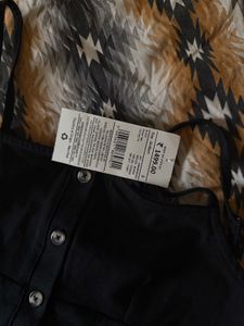 asos design black top