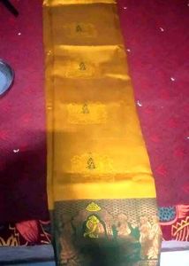 Green &amp; Gold Saree