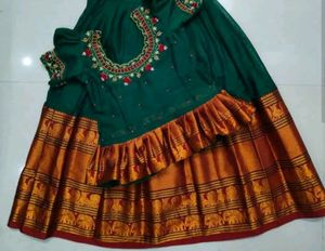 Narayanpet Mercidised Cotton Lehenga With Blouse