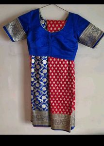 Selling A New Red Banarasi Saree With Blouse