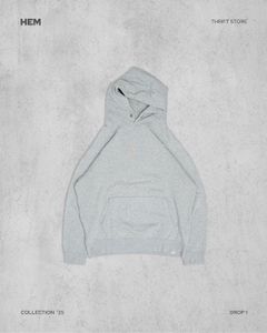 Grey Distressed Y2K Hoodie