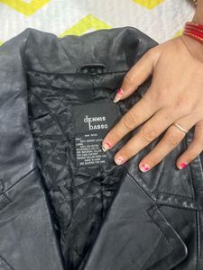 Classic Black Leather Coat