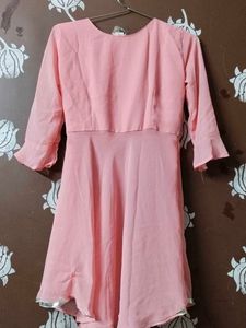 Pink Embellished Kurta