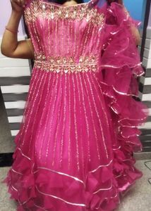 Red Ruffled Lehenga Choli