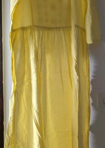 Yellow Cotton Kurti