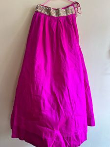 Pink Mirror Work Blouse