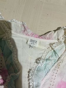 Pastel Tie-Dye Lace Bodysuit