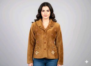 Floral Embroidered Shorts women and girls sweater