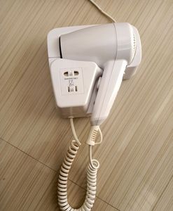 Professional 1200 Watts Wall Mounted Hair Dryer, White
