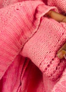 Vintage Pink Embroidered Cardigan