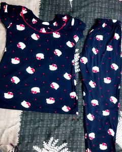 Beautiful Navy Blue Night Suit 💙💙