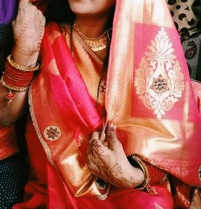 Pattu Silk Saree Pinkish Red