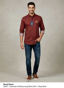 GANT Long-Sleeve Shirt Size - XXL