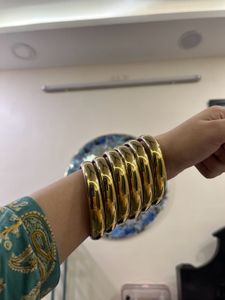 Pintresty Golden Bangles
