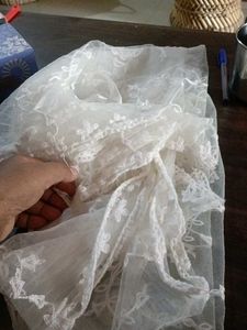 White Embroidered dupatta