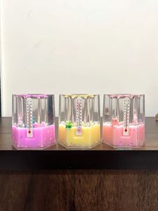 Crystal Hexagon Temperature Sensitive Pen Holder