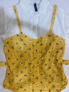 Floral Cami Top & Shirt Set