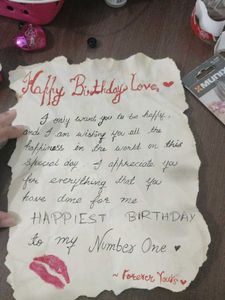 CUSTOMIZED HANDMADE LETTER