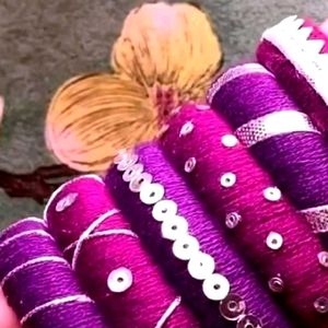 Purple Colour Bangles 💜