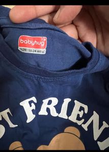 Babyhug Teddy Bear Graphic Tee