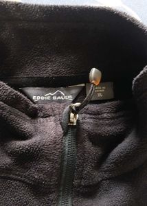 unisex Black Fleece Zip-Up superwarm jacket