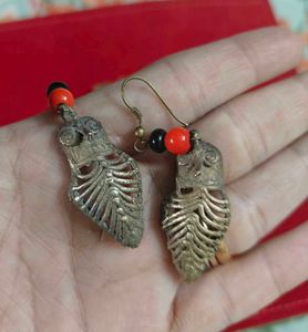 3 Pair Dokra Earrings