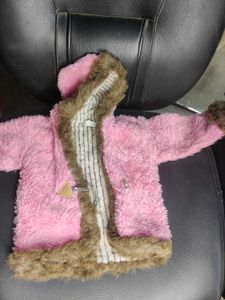 Pink Faux Fur Baby Jacket