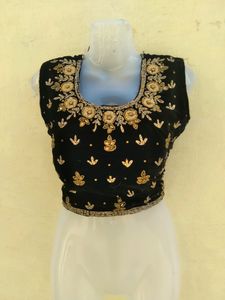 Black Velvet Lehanga Choli