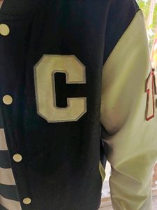 LEATHER VARSITY JACKET BY CHUNGANG UNIVERSITY