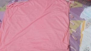 bright pinky peach color stole