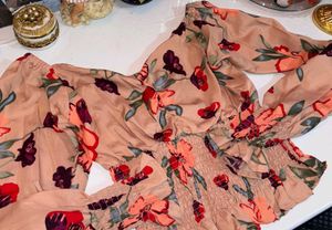 Floral Smocked Top