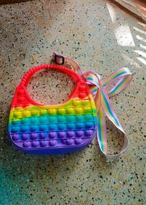 Silicone Pop it Sling bag for Girls