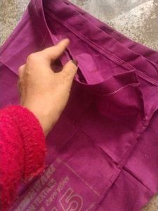 Magenta petticoat with pocket