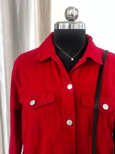 Red Denim Jacket