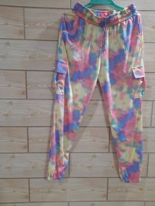 Multy Coloured Girls Joggers For 10 12 Years