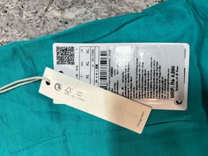 MANGO Teal  Skirt with Button Detail