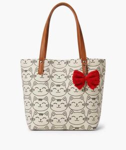 Red Crochet Bow Keychain