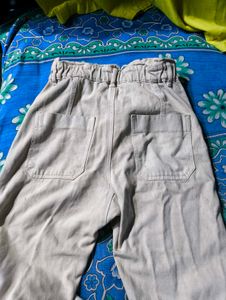 Beige Casual Pants