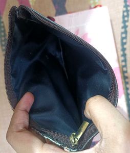 Sparkly Bronze Glitter Pouch