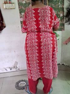 Red &amp; White Kurti