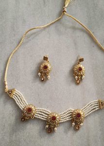 Choker set  रॉयल मोती कुंदन चोकर सेट