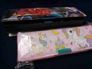 Unicorn And Spiderman Pencil Box