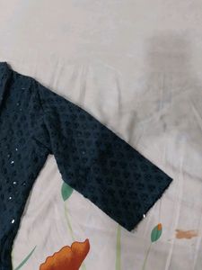 Dark Grey Sequence Work Kurta