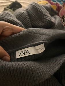 Gray Knit Cardigan