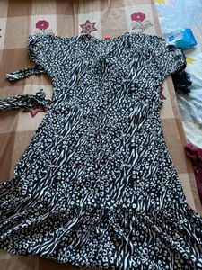 Chic Animal Print Mini Dress