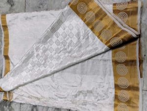Pure Satin White Colour Wedding Silk Saree