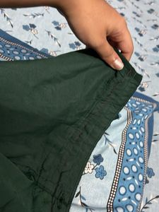 Elegant Emerald Padded Green Gown