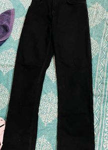 Black Straight Leg Jeans