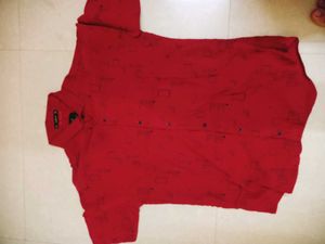 Patterned Button-Down Shirt Size 40