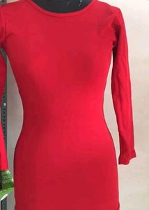 Red Backless Bodycon Dress